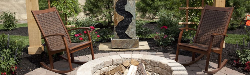 Brick garden hearth - a durable and stylish solution